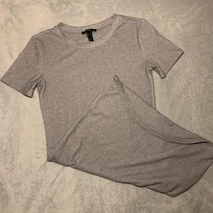 Gray T-Shirt dress